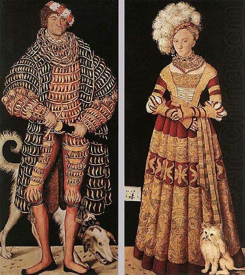 Lucas Cranach Doppelbildnis Herzog Heinrichs des Frommen und seiner Gemahlin Herzogin Katharina von Mecklenburg china oil painting image